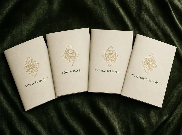 The four books of the Career Atlas fanned out